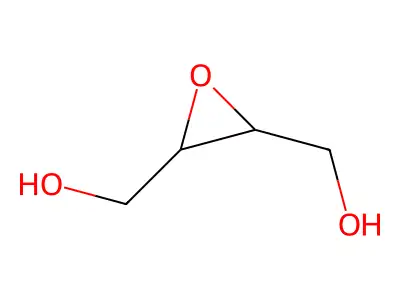 2,3-Oxiranedimethanol structure