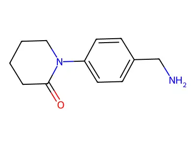 1-[4-(Aminomethyl)phenyl]piperidin-2-one structure