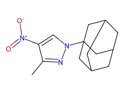 1-(1-Adamantyl)-3-methyl-4-nitropyrazole structure