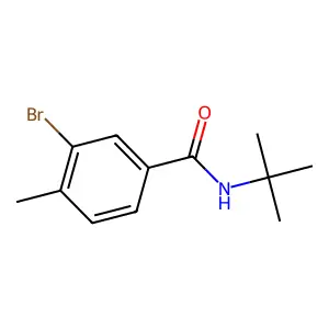 3-bromo-N-(tert-butyl)-4-methylbenzamide structure