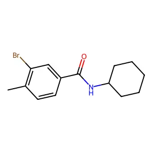 3-bromo-N-cyclohexyl-4-methylbenzamide structure