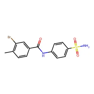 3-bromo-4-methyl-N-(4-sulfamoylphenyl)benzamide structure