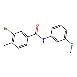 3-bromo-N-(3-methoxyphenyl)-4-methylbenzamide structure