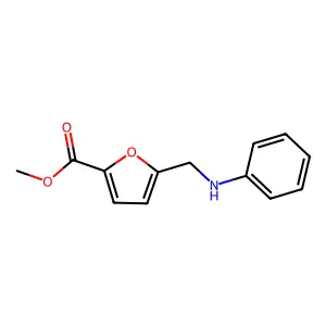 Methyl 5-(anilinomethyl)-2-furoate structure