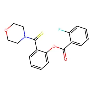 2-(4-Morpholinylcarbothioyl)phenyl 2-fluorobenzoate structure