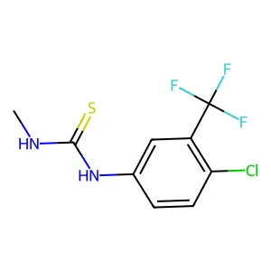 1-[4-Chloro-3-(trifluoromethyl)phenyl]-3-methylthiourea structure