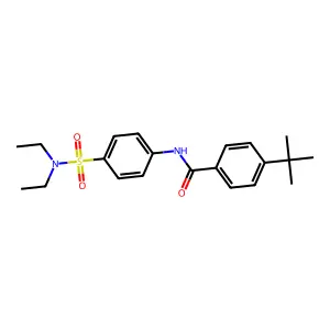 4-tert-butyl-N-[4-(diethylsulfamoyl)phenyl]benzamide structure