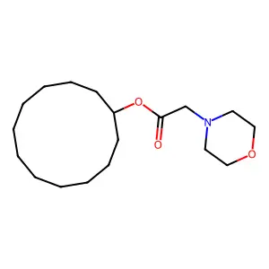 Cyclododecyl morpholin-4-ylacetate structure