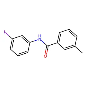 N-(3-iodophenyl)-3-methylbenzamide structure