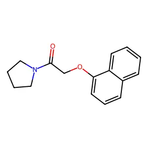 2-Naphthalen-1-yloxy-1-pyrrolidin-1-ylethanone structure