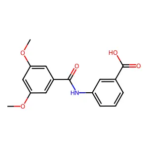 3-(3,5-Dimethoxybenzamido)benzoic acid structure