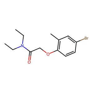 2-(4-bromo-2-methylphenoxy)-N,N-diethylacetamide structure