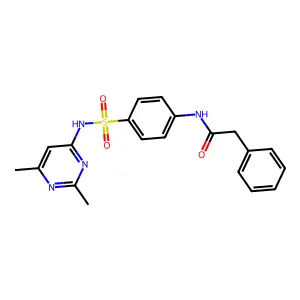 N-[4-(2,6-Dimethyl-pyrimidin-4-ylsulfamoyl)-phenyl]-2-phenyl-acetamide structure