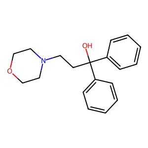 4-Morpholinepropanol, alpha,alpha-diphenyl- structure