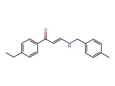 1-(4-Ethylphenyl)-3-[(4-methylphenyl)methylamino]prop-2-en-1-one structure
