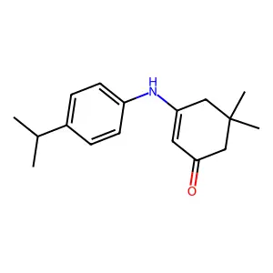 5,5-Dimethyl-3-(4-propan-2-ylanilino)cyclohex-2-en-1-one structure