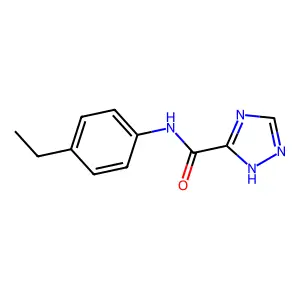 N-(4-ethylphenyl)-1H-1,2,4-triazole-5-carboxamide structure