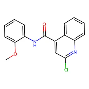 2-chloro-N-(2-methoxyphenyl)quinoline-4-carboxamide structure