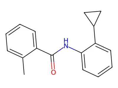 N-(2-cyclopropylphenyl)-2-methylbenzamide structure
