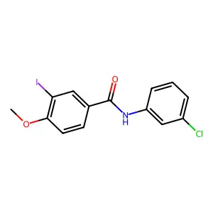 N-(3-chlorophenyl)-3-iodo-4-methoxybenzamide structure