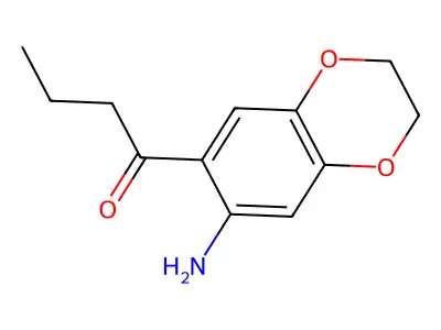 1-(7-Amino-2,3-dihydro-1,4-benzodioxin-6-yl)butan-1-one structure