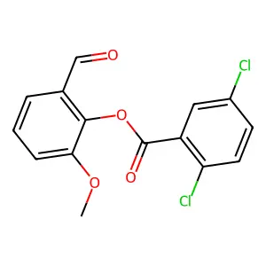 2-Formyl-6-methoxyphenyl 2,5-dichlorobenzoate structure