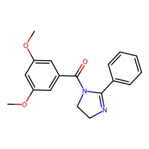 (3,5-Dimethoxyphenyl)-(2-phenyl-4,5-dihydroimidazol-1-yl)methanone structure