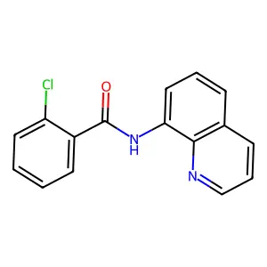 2-chloro-N-(quinolin-8-yl)benzamide structure