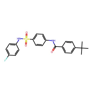 4-tert-butyl-N-[4-[(4-fluorophenyl)sulfamoyl]phenyl]benzamide structure