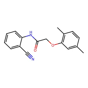 N-(2-cyanophenyl)-2-(2,5-dimethylphenoxy)acetamide structure