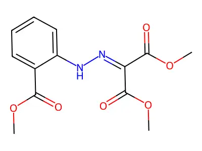 Dimethyl {[2-(methoxycarbonyl)phenyl]hydrazono}malonate structure