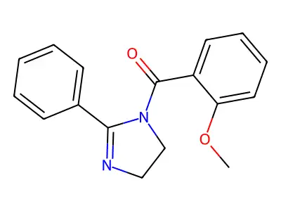 (2-methoxyphenyl)(2-phenyl-4,5-dihydro-1H-imidazol-1-yl)methanone structure