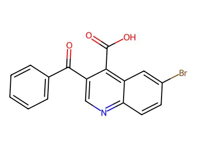 3-benzoyl-6-bromo-quinoline-4-carboxylic Acid structure