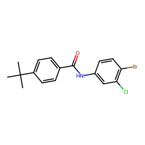 N-(4-bromo-3-chlorophenyl)-4-tert-butylbenzamide structure