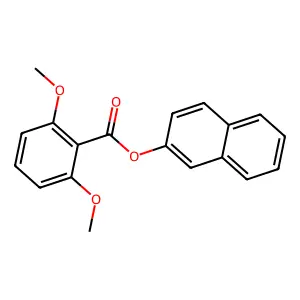 2-Naphthyl 2,6-dimethoxybenzoate structure