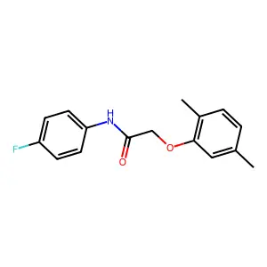 2-(2,5-Dimethylphenoxy)-N-(4-fluorophenyl)acetamide structure