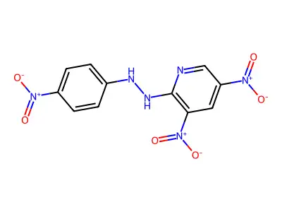3,5-Dinitro-2-[2-(4-nitrophenyl)hydrazinyl]pyridine structure