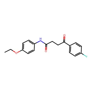 N-(4-ethoxyphenyl)-4-(4-fluorophenyl)-4-oxobutanamide structure