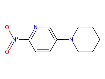 2-Nitro-5-(piperidin-1-yl)pyridine structure