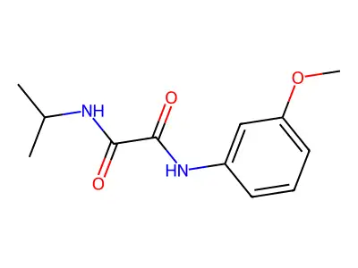 N-(3-methoxyphenyl)-N'-propan-2-yloxamide structure