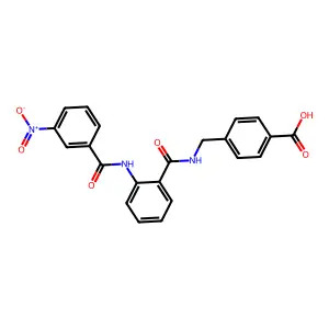 4-[[[2-[(3-nitrobenzoyl)amino]benzoyl]amino]methyl]benzoic Acid structure