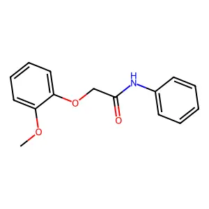 2-(2-methoxyphenoxy)-N-phenylacetamide structure
