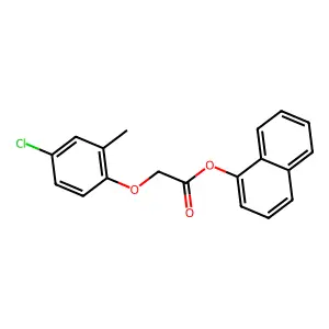 1-Naphthyl (4-chloro-2-methylphenoxy)acetate structure