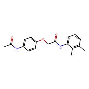 2-(4-acetamidophenoxy)-N-(2,3-dimethylphenyl)acetamide structure