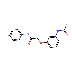 2-[3-(acetylamino)phenoxy]-N-(4-methylphenyl)acetamide structure