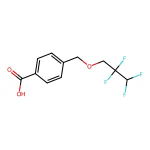 4-[(2,2,3,3-Tetrafluoropropoxy)methyl]benzoic acid structure
