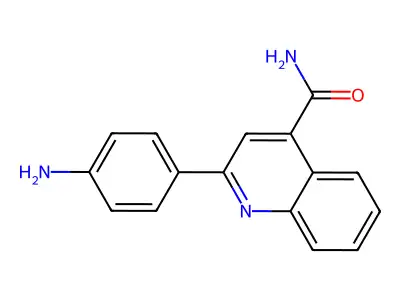 2-(4-Aminophenyl)-4-quinolinecarboxamide structure