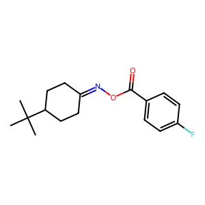 1-[({[4-(Tert-butyl)cyclohexyliden]amino}oxy)carbonyl]-4-fluorobenzene structure
