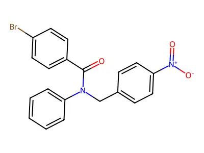 4-Bromo-N-(4-nitrobenzyl)-N-phenylbenzamide structure