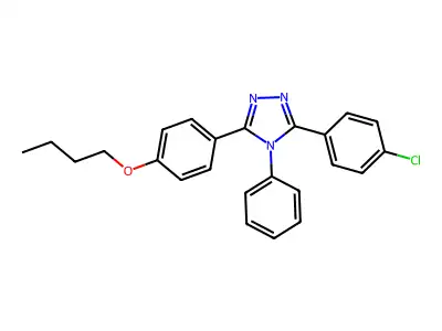 3-(4-Butoxyphenyl)-5-(4-chlorophenyl)-4-phenyl-4H-1,2,4-triazole structure